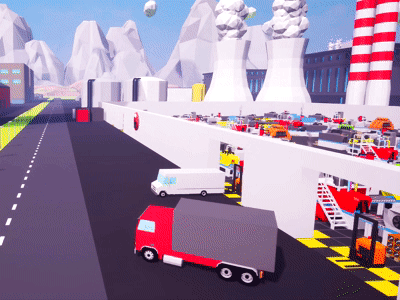 Fabrik Production Game fabrik game design low poly production