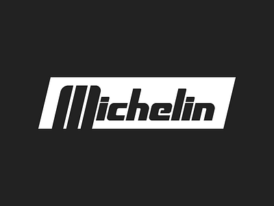 Michelin - vers. 2 container brand design iconoype logo tire typography