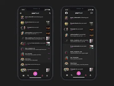 Day 31 - Notifications: Before/After challenge dailyui feed ui ux