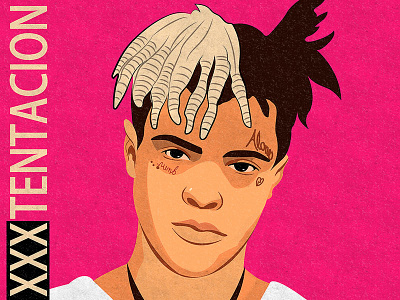 XXXTENTACION illustration illustrator poster rap tribute xxx xxxtentacion