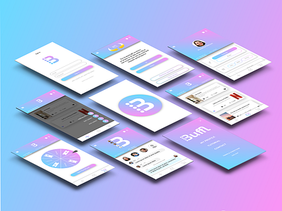 Buffl Redesign app buffl design fotoshop illustrator surveys ux