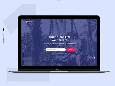 Loan/Credit Landing Page design landing page ui uiux web