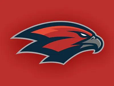 RedHawks branding hawk logos hawks illustration logo design sports logos