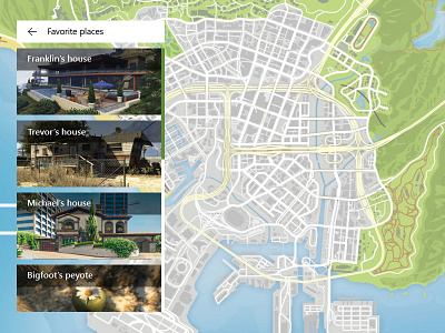 Daily UI #029 - Map daily ui daily ui 029 design gta v map