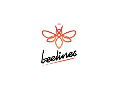 Beelines Logo bee bee logo