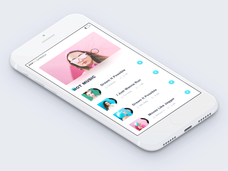 Music App Design AE