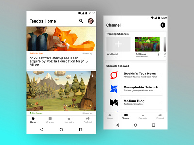 News App Design android app concept design news prototype ui ui design ux ux design