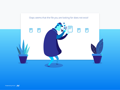 File not Found Illustration design illustration ui ux web