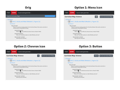 Back Button Alternatives, context 2 back button navigation panel sidebar sidepanel ui