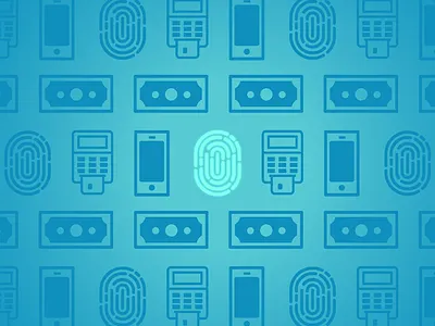 Secure Payments biometrics fingerprint money pattern payment phone security