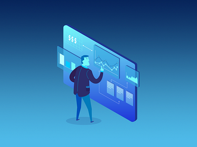 CRM Illustration design illustration ui ux web