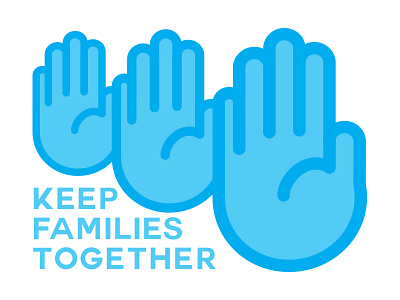 Keep Families Together border branding charity families family hands logo non profit non profit resistance text typography