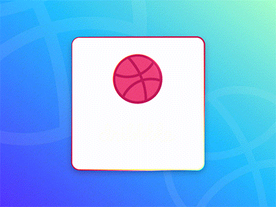 Hello Dribbble! debut dribbble flat gif hello icon illustrator invites motion process thanks tool