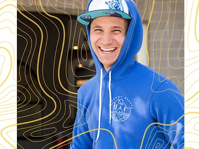 Student Escape 2018 // Hoodie apparel blue camp hoodie ministry screenprint student escape topography youth