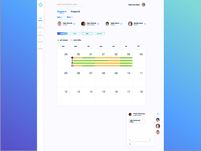 Desktop calendar communication design time