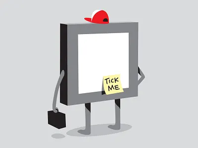 Box Pranks box glenn glenn jones illustrator kick me prank tick vector