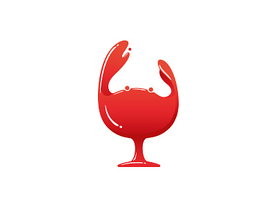 Wine & Crabs crabs logo restaurant wine