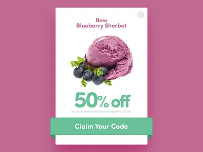 DailyUI #036 Special Offer 36 dailyui ice cream interface offer sherbet special ui