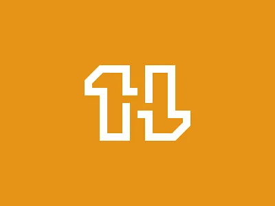 "11H" Logo Exploration brand branding concept experimentation exploration identity letter logo logo experimentation logo exploration number outline