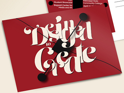 Postcard Mockup advertsing event marketing postcard showcase students