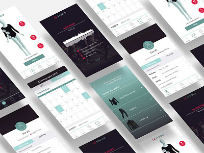 Le Studio App app dance design interactive motioncapture ui ux