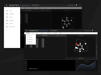 Material Editor IDE code cpu usage editor ide materials terminal