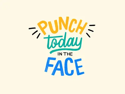 Daily Motto hand type hand typography handletter handlettered handlettering quote