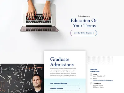 University Lander education higher ed ui user experience user experience design ux