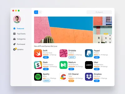 Appstore Redesign appstore redsign