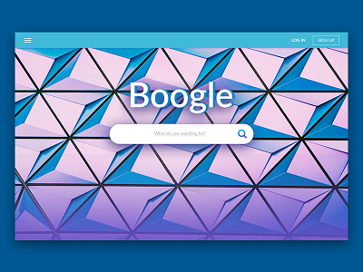 Daily UI challenge #022 - Search daily ui daily ui challenge google gradient search search engine ui design user interface web design webpage