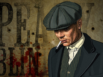 Peaky Blinders art digital painting artwork peaky blinders illustration photoshop