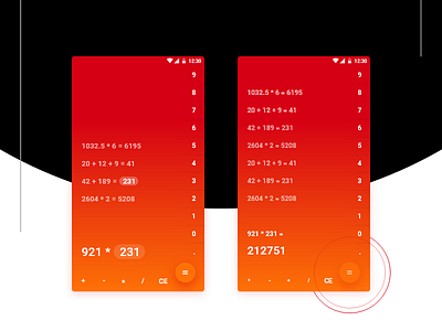 Calculator concept android calculator concept dailyui material ui