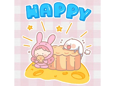 The rabbit girl alien anime blue cloud comic drawing girl illustration painting potter rabbit sketch