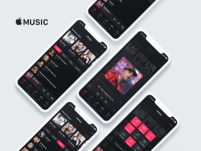 Apple Music Player apple black concept designinspiration ios music player ​ userinterface​ ​userexperience​