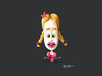 The Dirty Helga art cartoon character digital