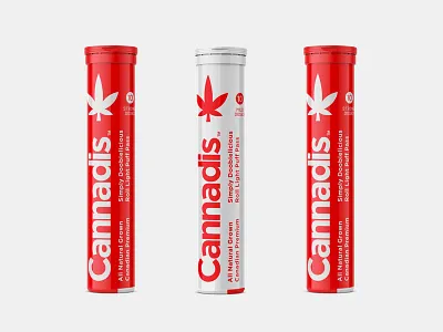 CannTainers canada cannabis cbd heal health hemp leaf logo marijuana nature packaging red weed