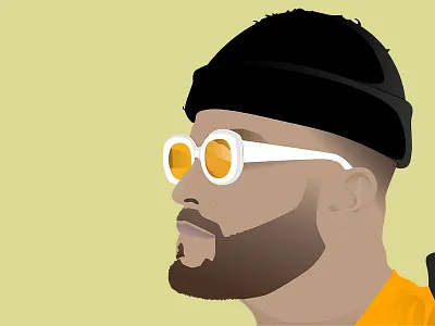 Brother cody design face glasses gradient gradients hat portrait