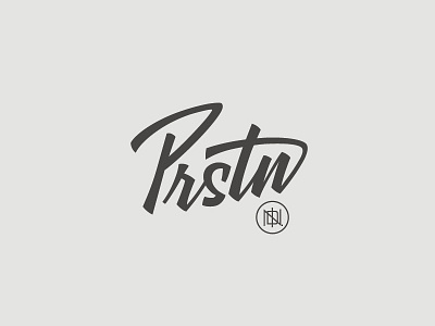 Prstn IND. Logo Design design graphic design letters logo mountainbike typography