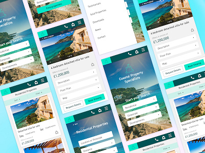 Property Search Mobile App app holiday home mobile app property uxui