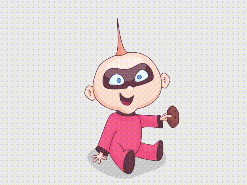 Incredibles 2 Jack Jack 2d after effects animation character disney fire illustration incredibles jack jack loop motion pixar