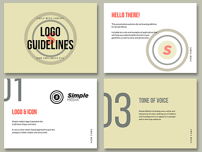 Logo guideline presentation cas logo geometry logo identity concept logo concept