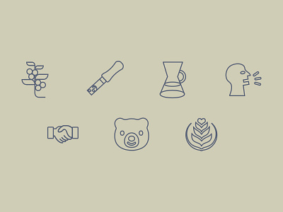 ONYX IG Highlight Icons coffee emoji icon icons line art social