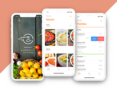 Lunch Go app app food ios lunch ui ux