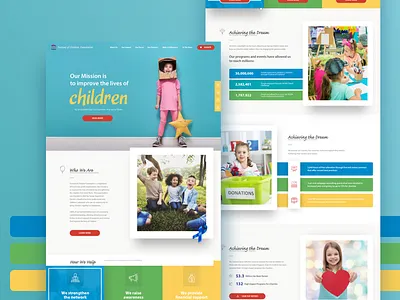 Festival Of Children Foundation charity children coders color design non profits ui userinterface ux webdesign webdevelopment website