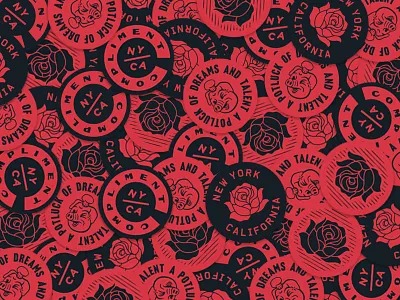 Stickers california dreams new york pig potluck rose talent