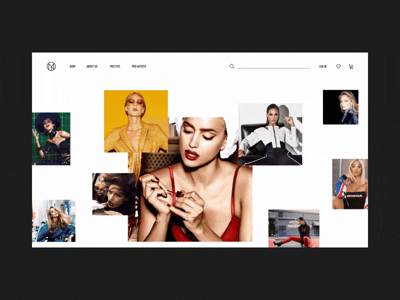 IL MAKIAGE Home Page Alternative Direction Animation anim e commerce fashion gif grid homepage interaction interface makeup motion ui ux
