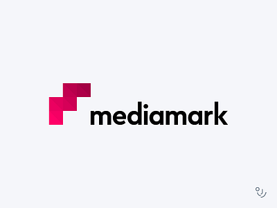 mediamark digital logo minimal monogram symbol