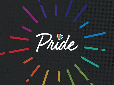 Pride Graphic colorful colors diversity graphic design heart inclusion logo pride rainbow seattle