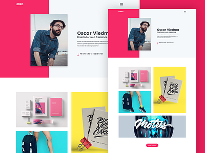 Template OV Portfolio design diseño web landing page portfolio sketch app template ui web webdesign website