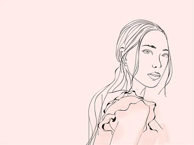 Beauty Library Illustration beauty branding fashion hair salon illustration